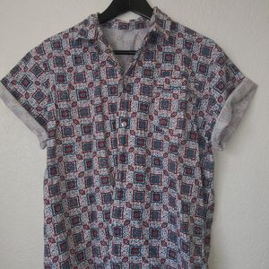 Bohemian India Vintage Pattern Button Down